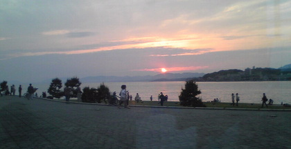 しんじ湖の夕日