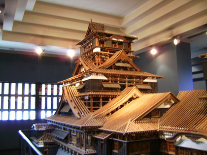 昔の熊本城の骨組み