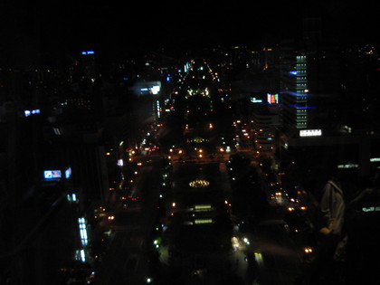 テレビ塔からの札幌の夜景